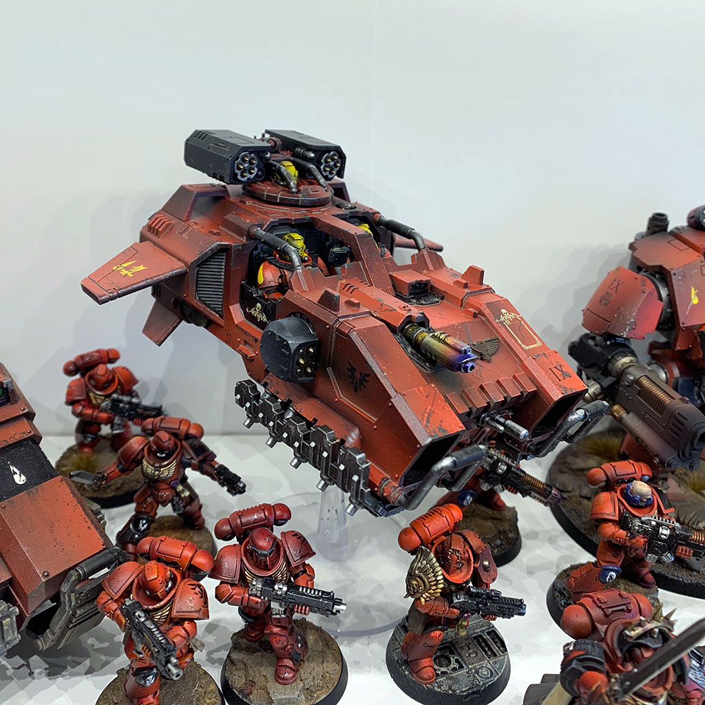Blood Angels collection on display for Warhammer 40,000